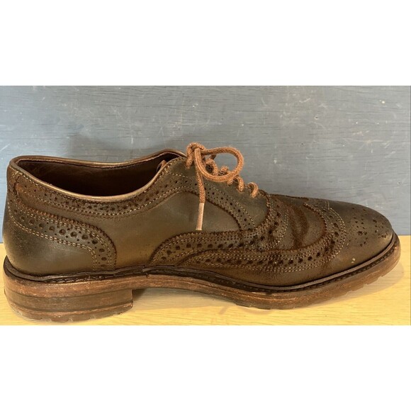 Allen Edmonds Size 8 D Oxfords Shoes Port Washington Leather Brown lace office - Picture 6 of 11